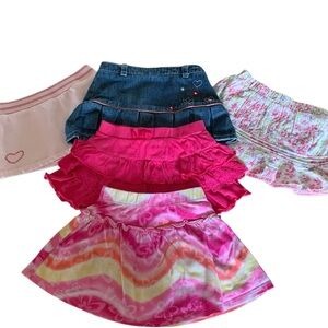 Girls, Sz 12 month skirts, bundle (5pcs)